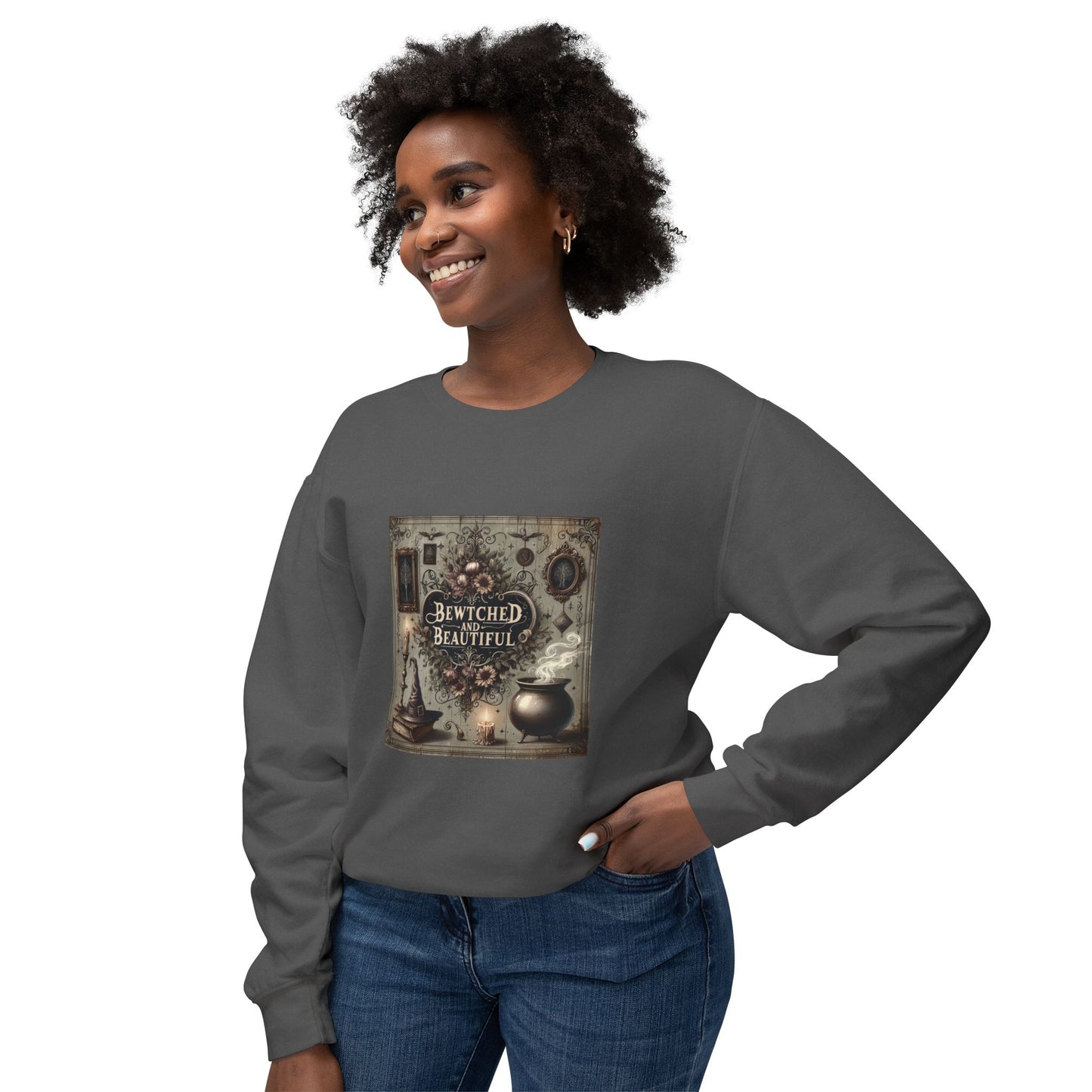 Vintage Witchy Lightweight Crewneck Sweatshirt