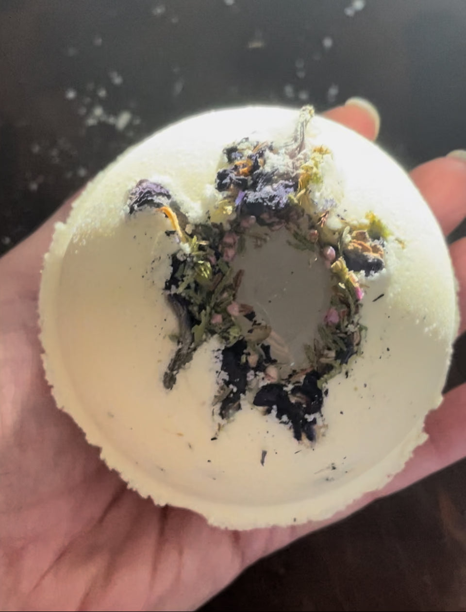 Reiki Infused Bath Moon Bombs with Crystals