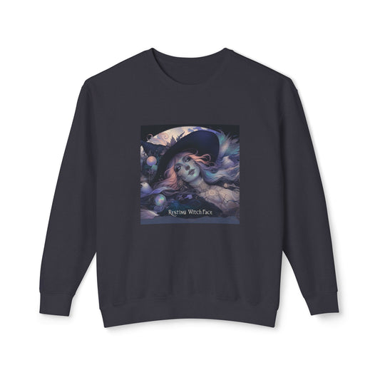 Resting Witch Face Lightweight Crewneck Sweatshirt