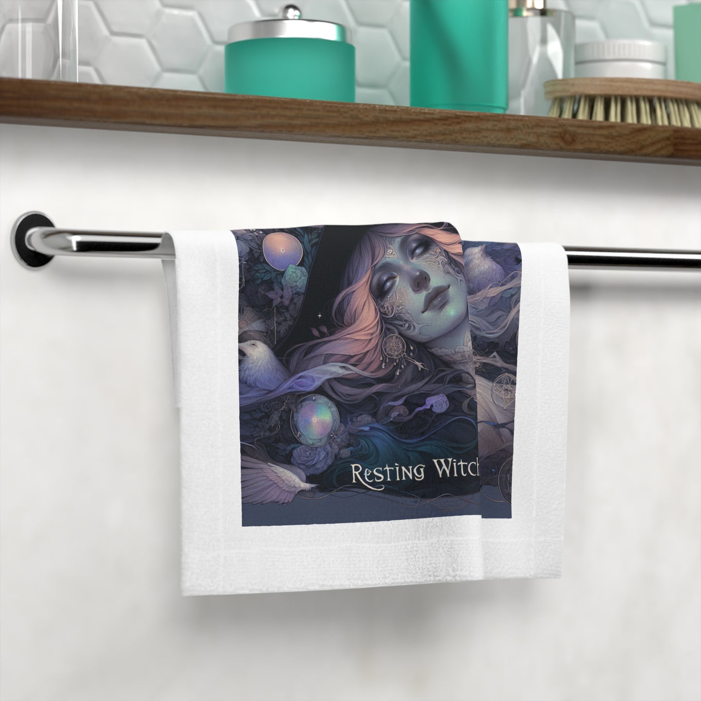 Face Towel - Resting Witch Face Design