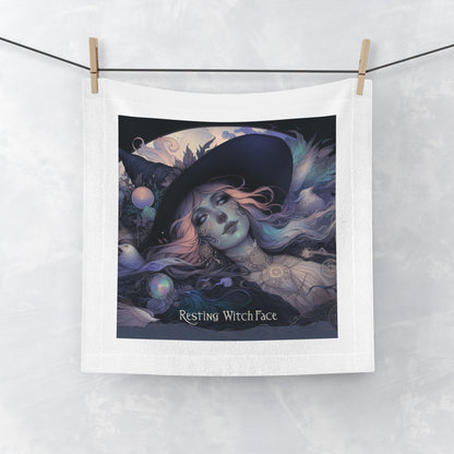 Face Towel - Resting Witch Face Design